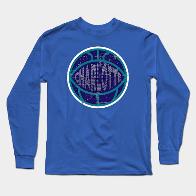 Charlotte Basketball 2 Long Sleeve T-Shirt by HooPet